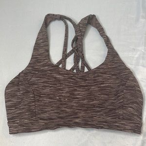 Lululemon Strappy Sports Bra in Charcoal